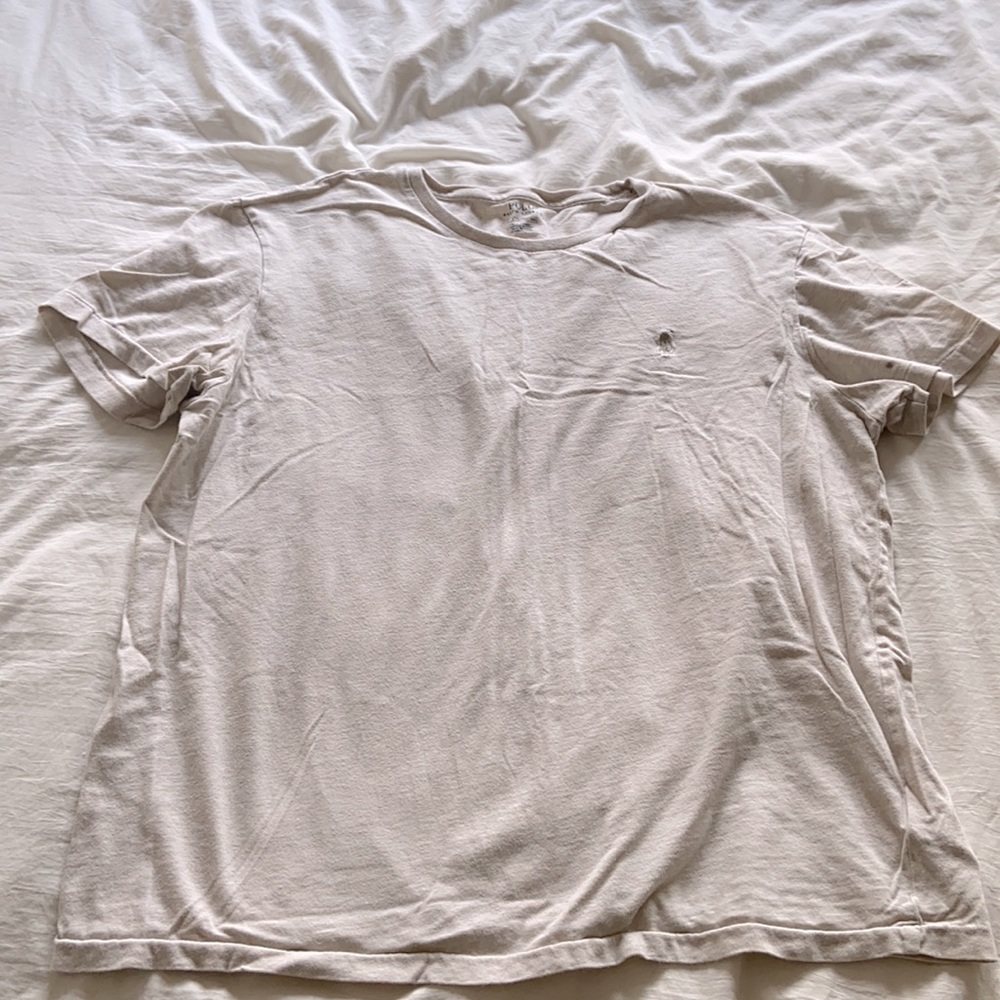 Men’s cream polo t shirt